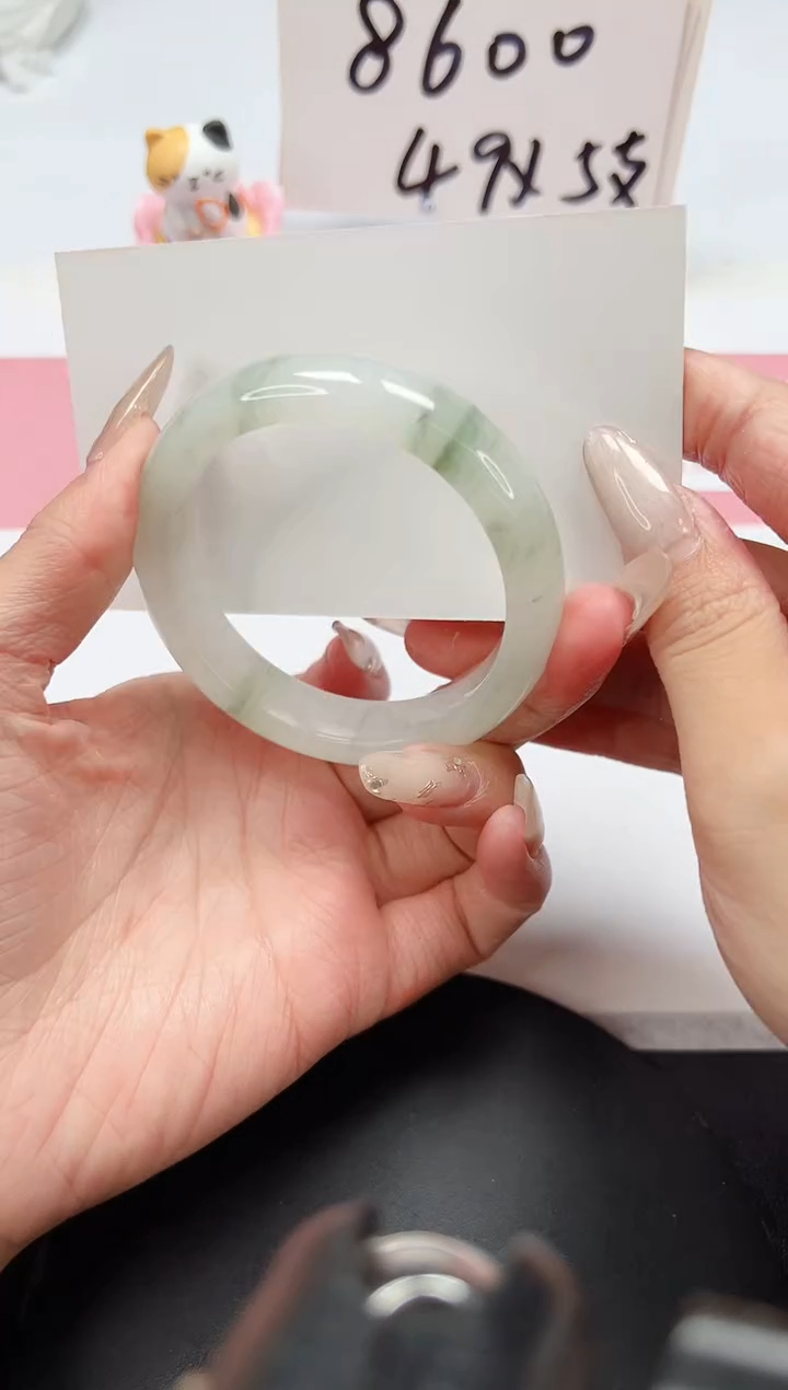 【闪购商品】石英质玉手镯未镶嵌A306-52.3