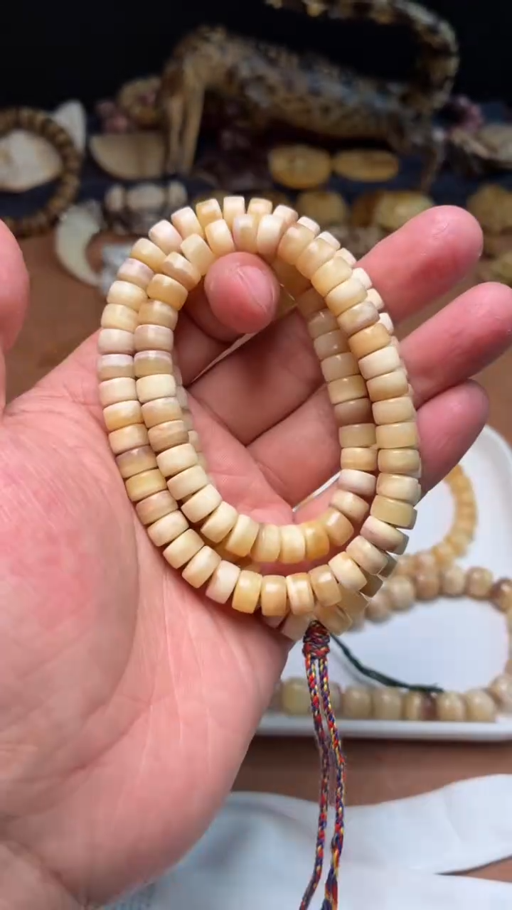 驼骨其他王*珠杂件056-驼骨药片长串