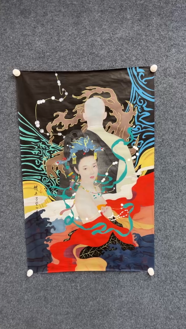 【闪购商品】国画2.25-冯高翔-四尺人物-0241