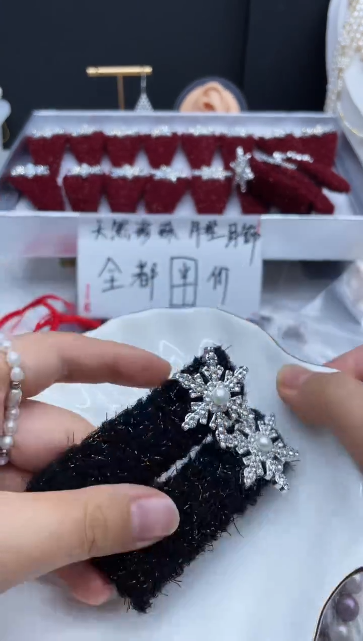 未镶嵌发饰淡水珍珠发夹多样性发其一