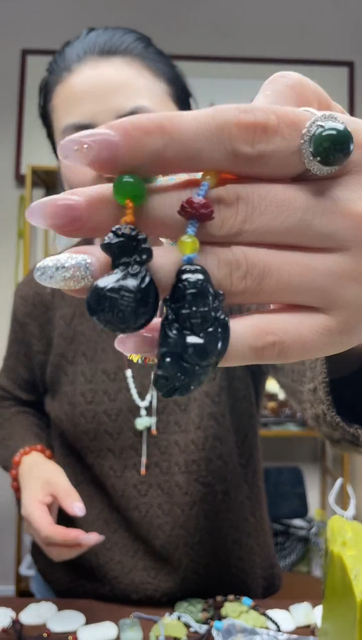 未镶嵌岫玉吊坠多样性发货拍一发一