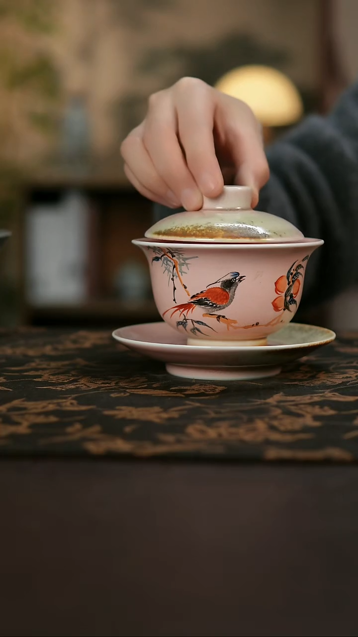 景德镇陶瓷杯碗柴烧多人