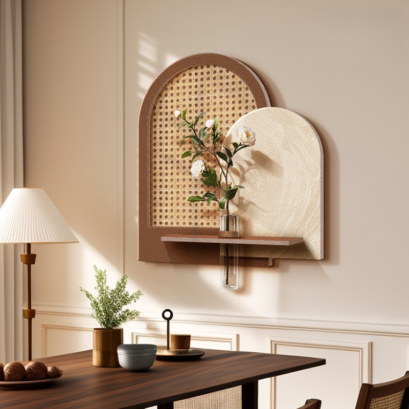 水培绿植餐厅装饰画立体砂岩小众艺术墙面挂画挂件客厅壁画