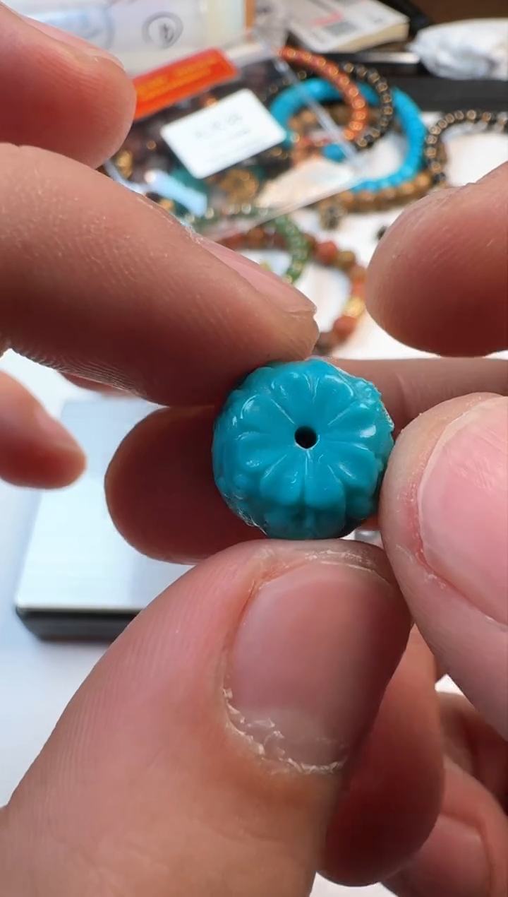 【闪购商品】绿松石珠宝半成品未镶嵌松石配饰