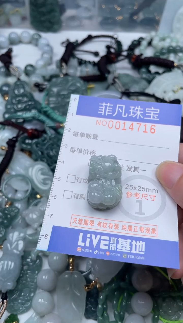 颈饰未镶嵌翡翠14716