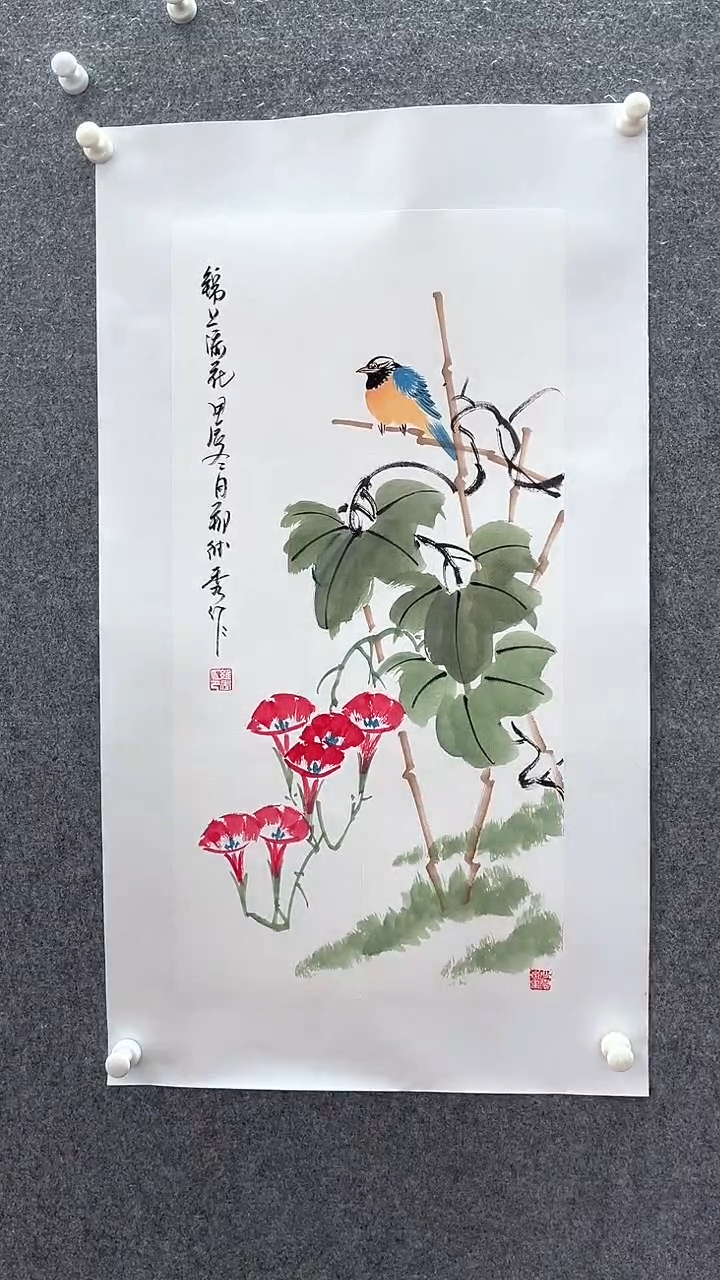 【闪购商品】国画手绘、、托底、、