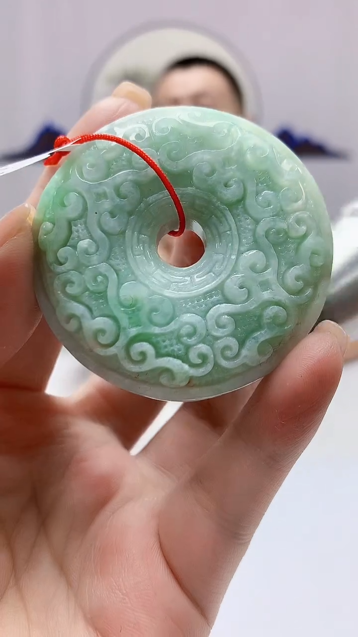 【闪购商品】翡翠未镶嵌颈饰4812ms-毛货195扣子