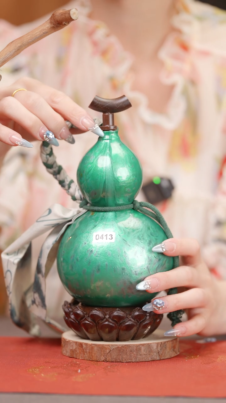 1274大漆葫芦手捻车挂脖挂挂件