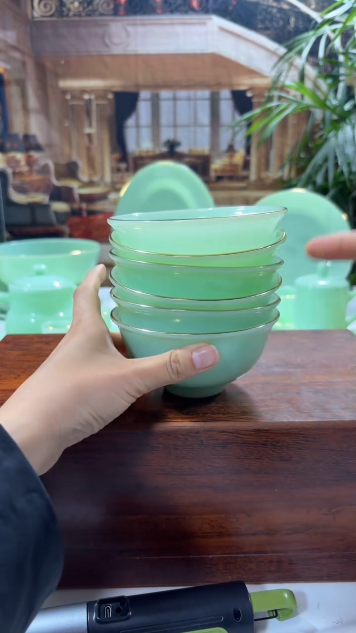 【闪购商品】... 4.5英寸玉瓷碗6个口径11.5厘米 