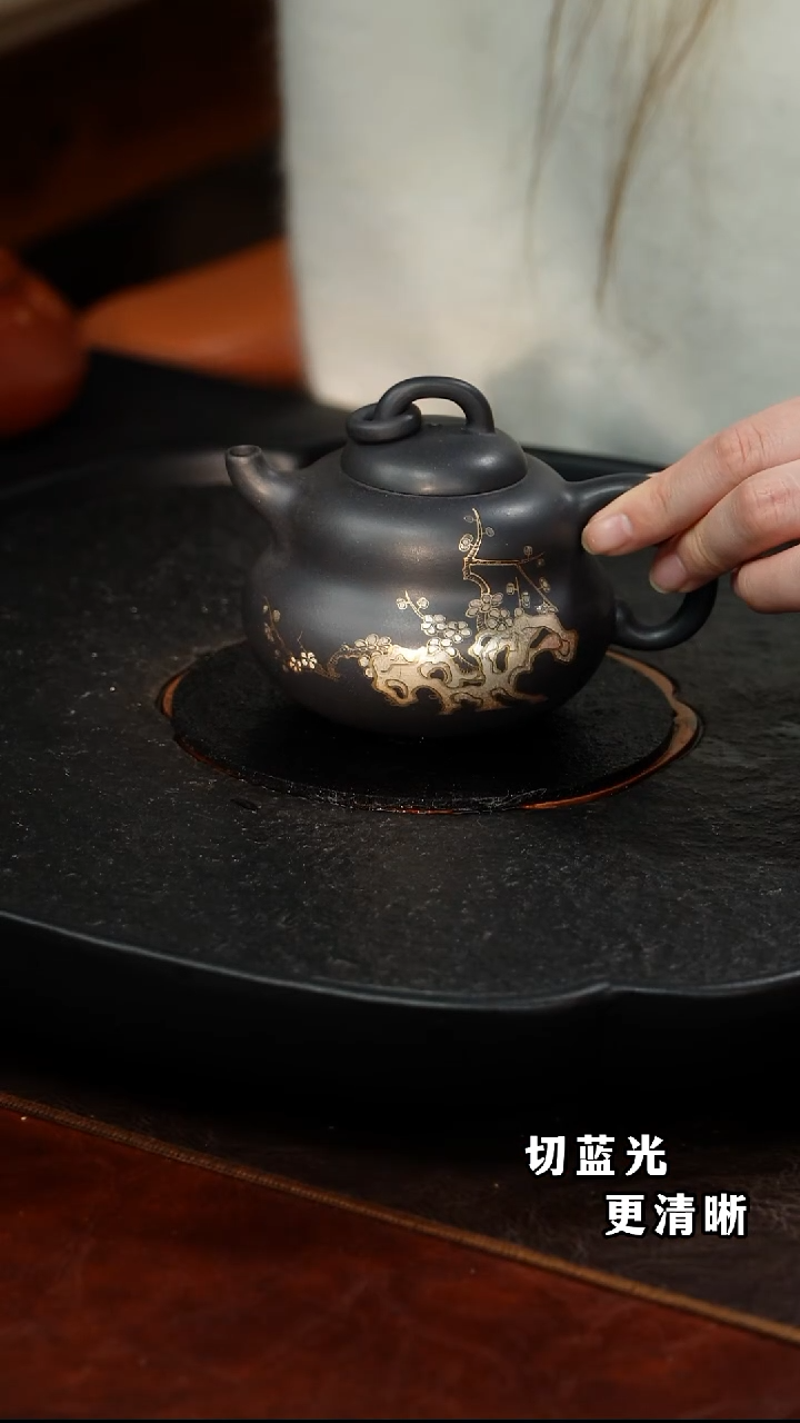 茶壶紫砂葫芦15 高黑料 200毫升 GF