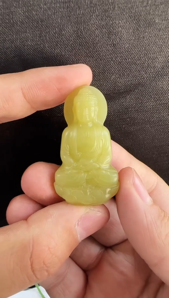 【闪购商品】和田玉（黄玉）吊坠未镶嵌大日如来