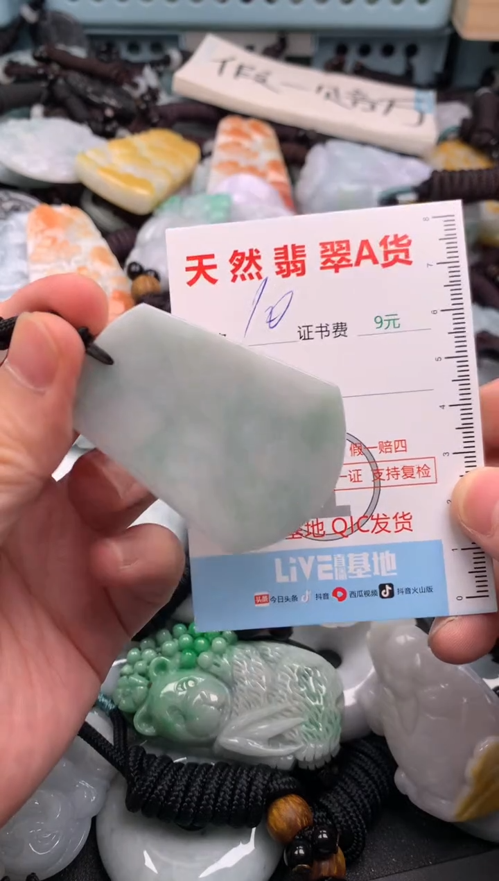 翡翠未镶嵌吊坠(不含链)1