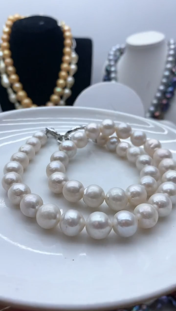 【闪购商品】淡水珍珠颈饰钛钢154