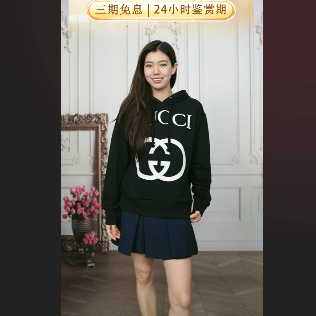 95新 GUCCI/古驰 麦殿/卫衣黑色XS码/251019ZXD2ZA2