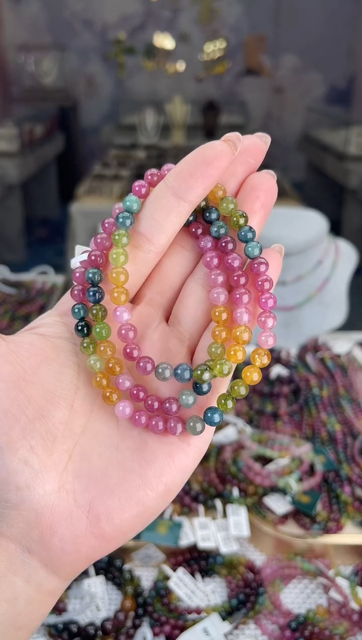 【闪购商品】碧玺/未镶嵌6mm+碧玺多圈多样性发货