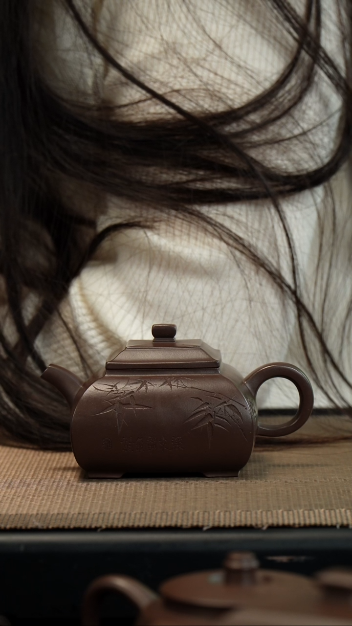 【闪购商品】紫砂茶壶老紫泥镜方