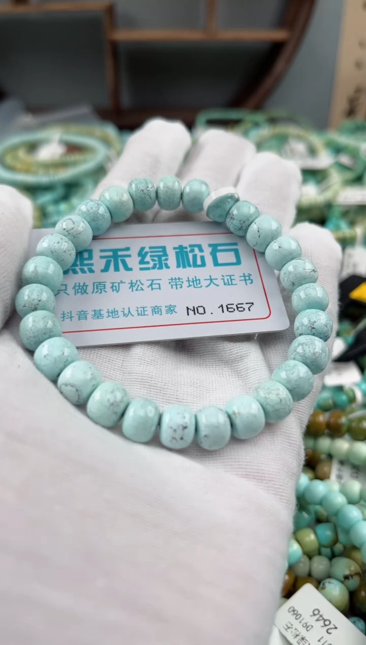 未镶嵌绿松石松石1667