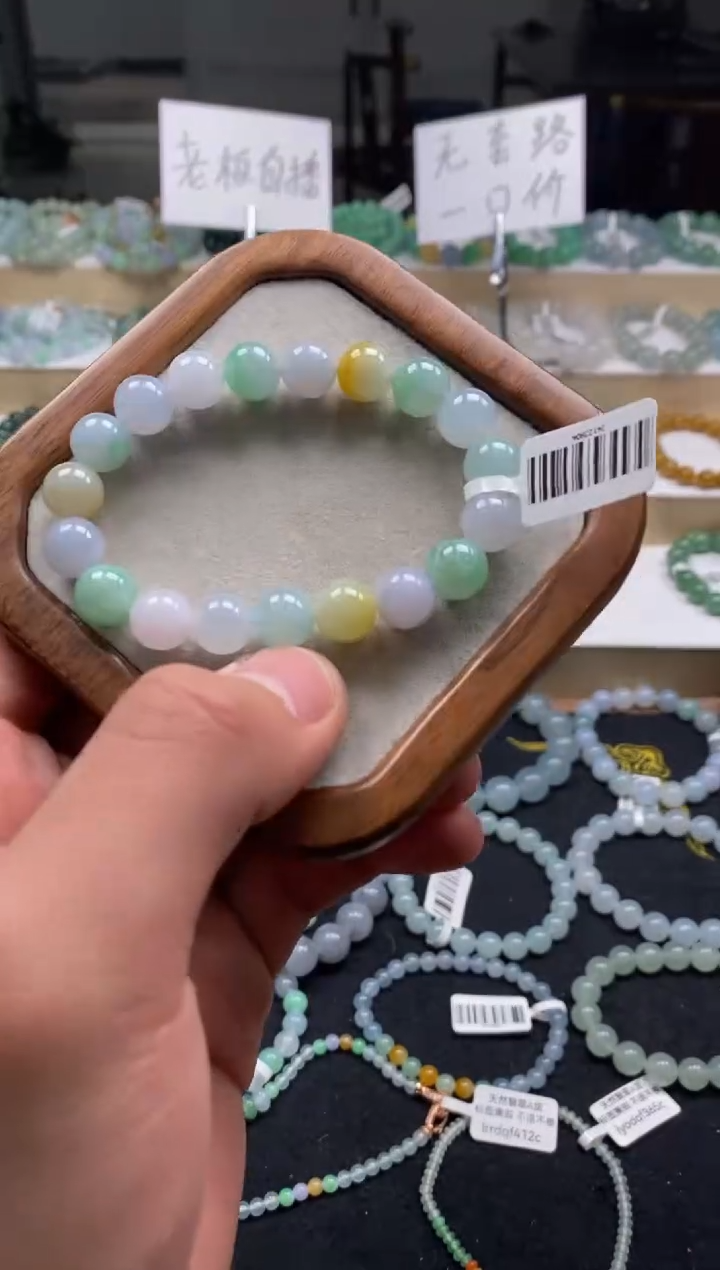 【闪购商品】翡翠手链未镶嵌天然A货翡翠