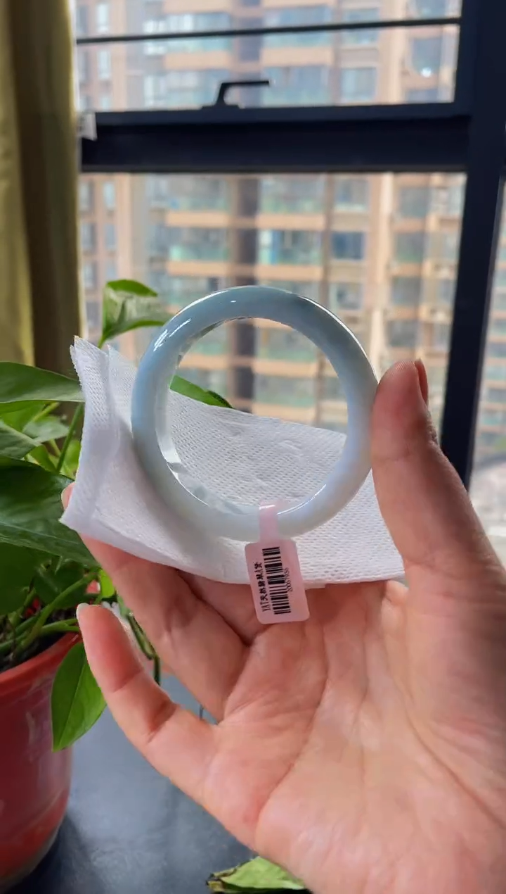 【闪购商品】翡翠手镯未镶嵌圈口56.7手镯29