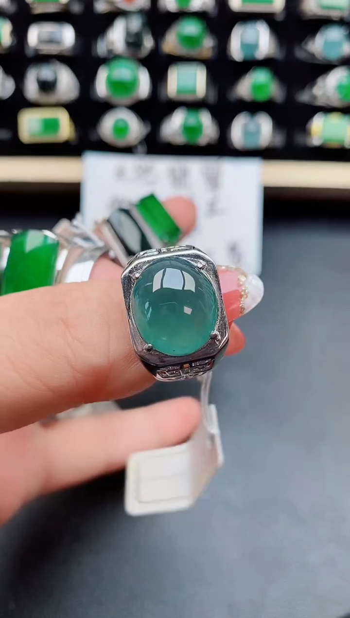 【闪购商品】翡翠戒指银S925镶嵌121212