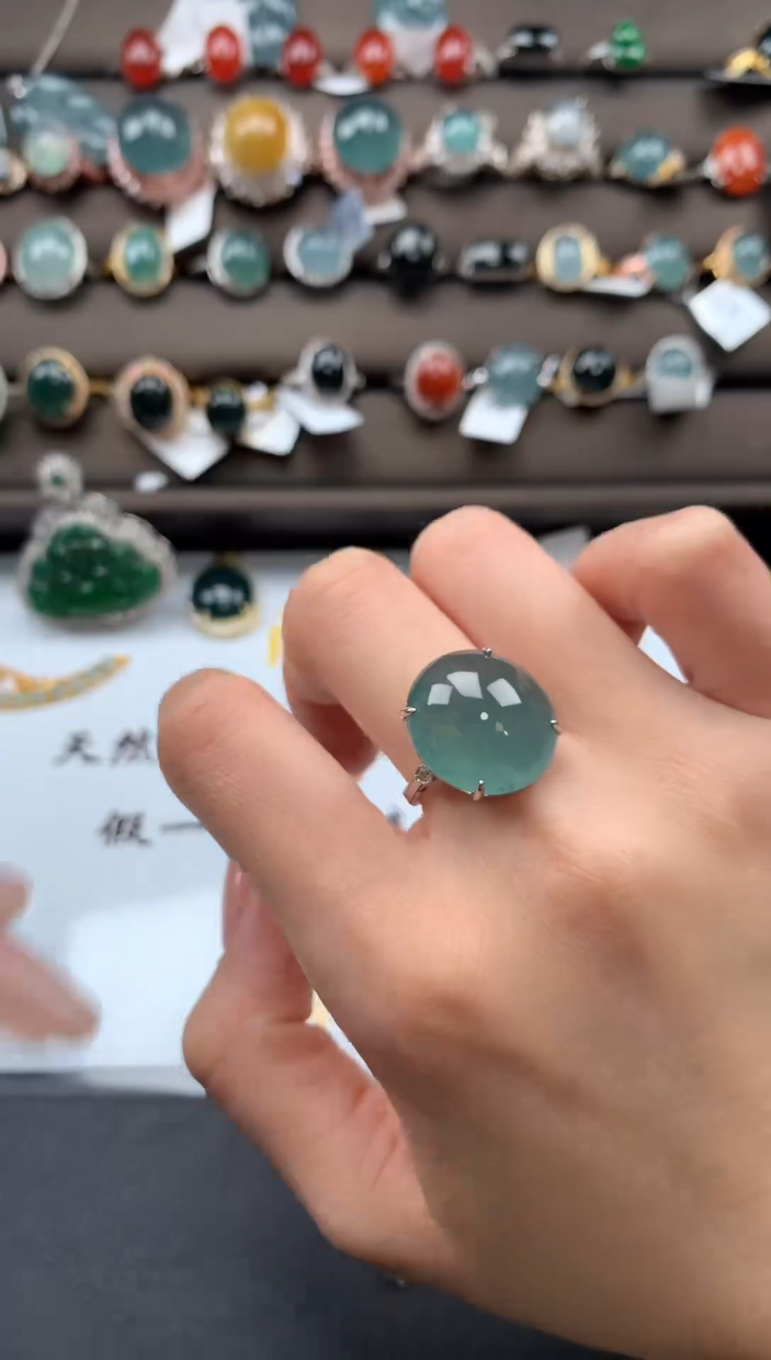 【闪购商品】翡翠戒指银S925镶嵌312321312