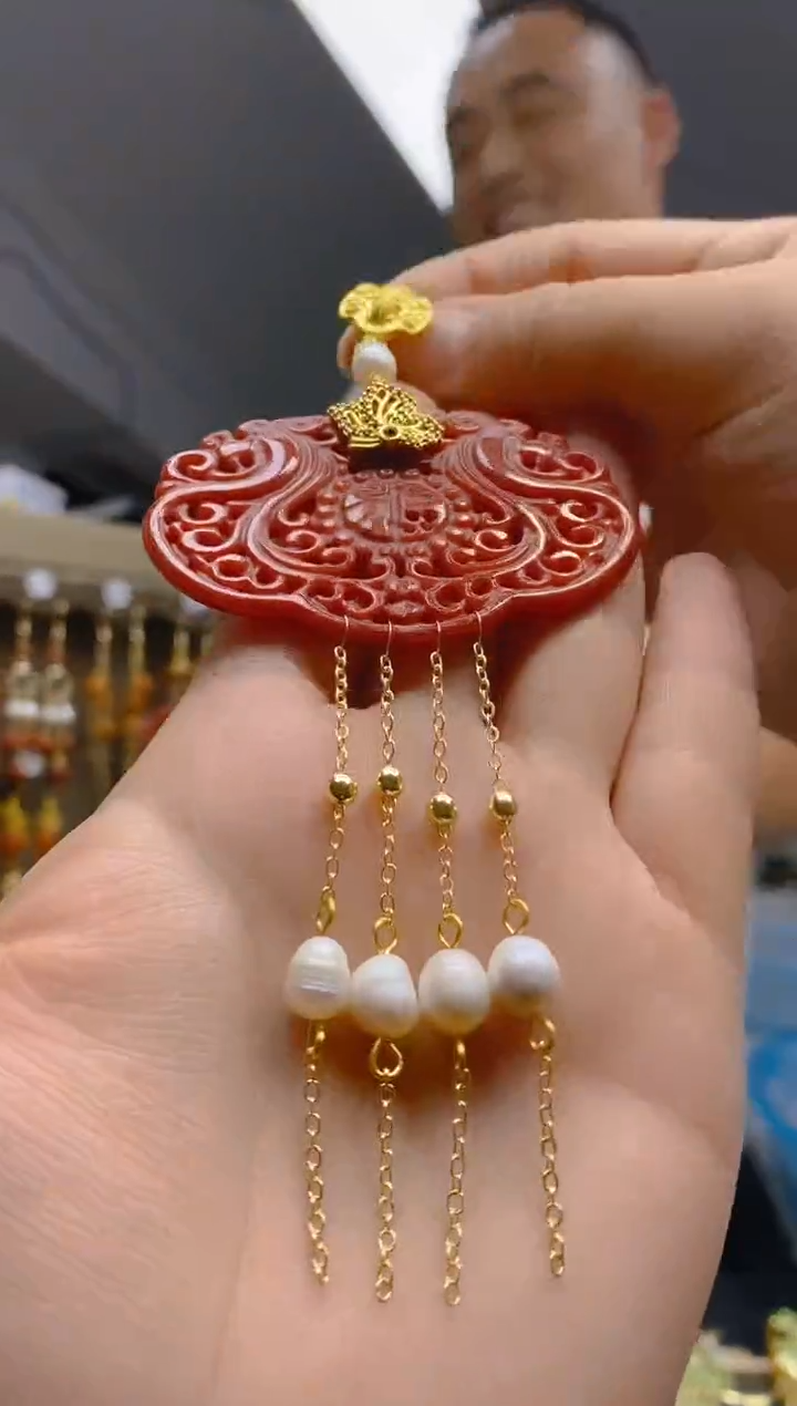 【闪购商品】翡翠耳饰合金0410翡翠压襟