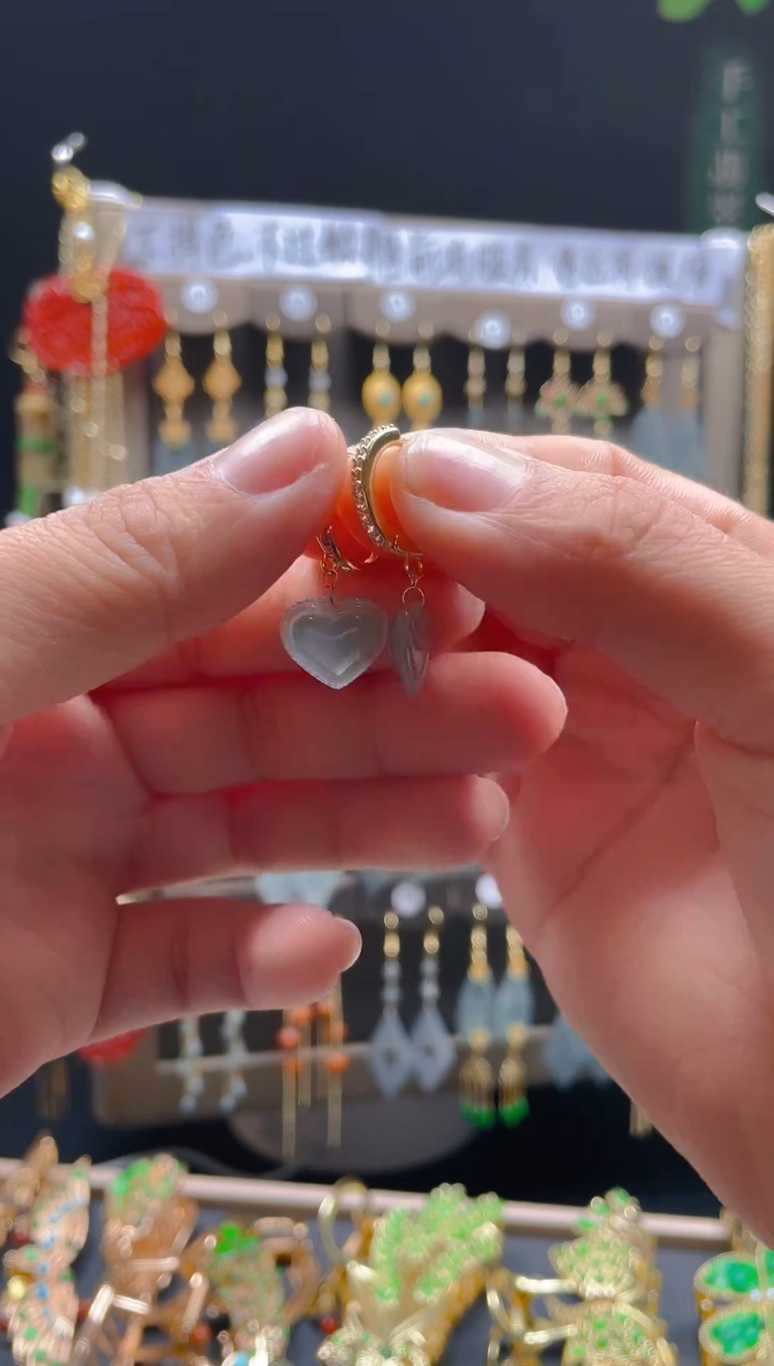 【闪购商品】翡翠耳饰合金081翡翠饰品