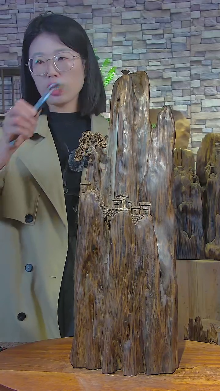 木金丝楠木阴沉木倒流香摆件