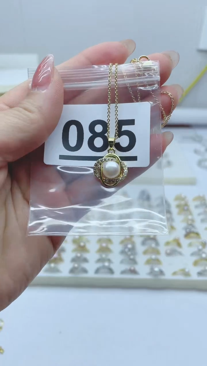 【闪购商品】淡水珍珠珠宝奇石合金085