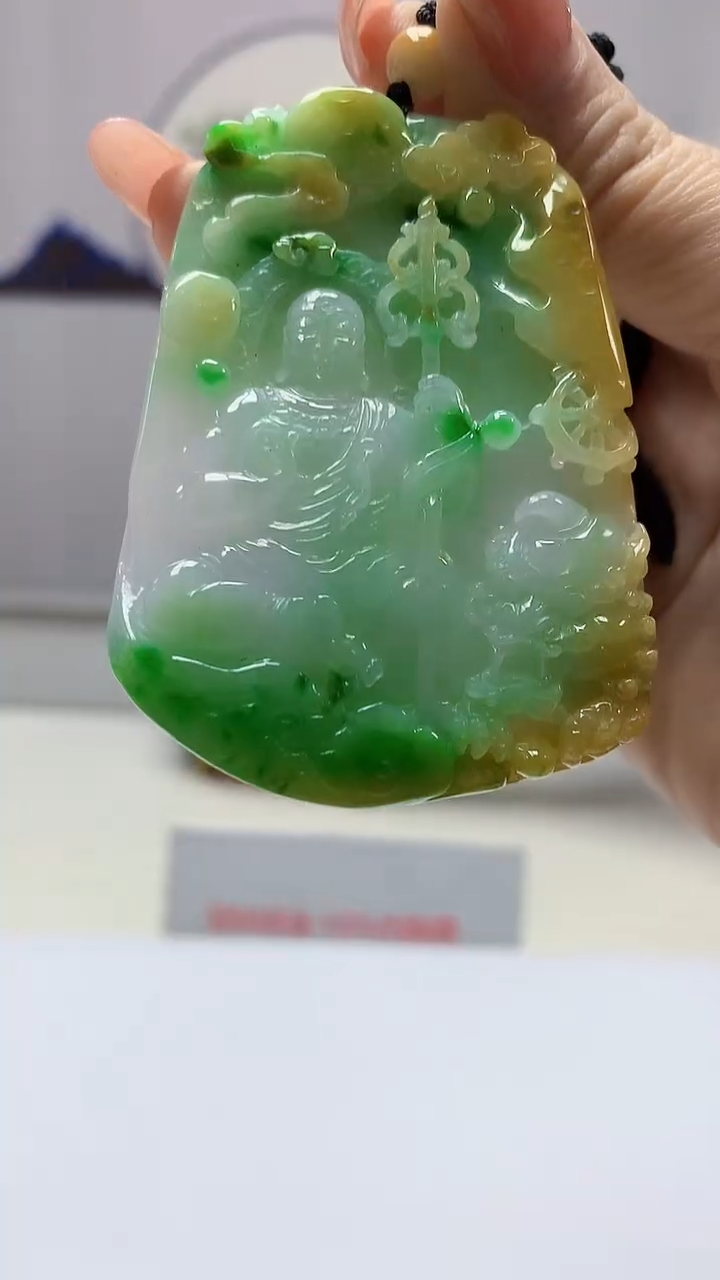 【闪购商品】定制翡翠未镶嵌4829DD-毛货挂件99