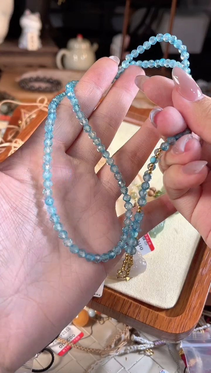 【闪购商品】托帕石项链银S925镶嵌多样性发货其一