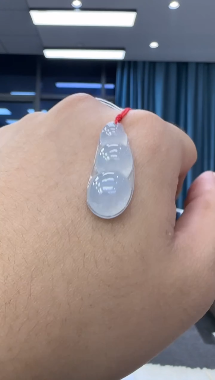 颈饰未镶嵌翡翠天然翡翠A货孤品一件 