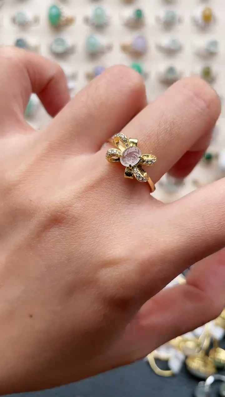 【闪购商品】翡翠戒指银S925镶嵌1111