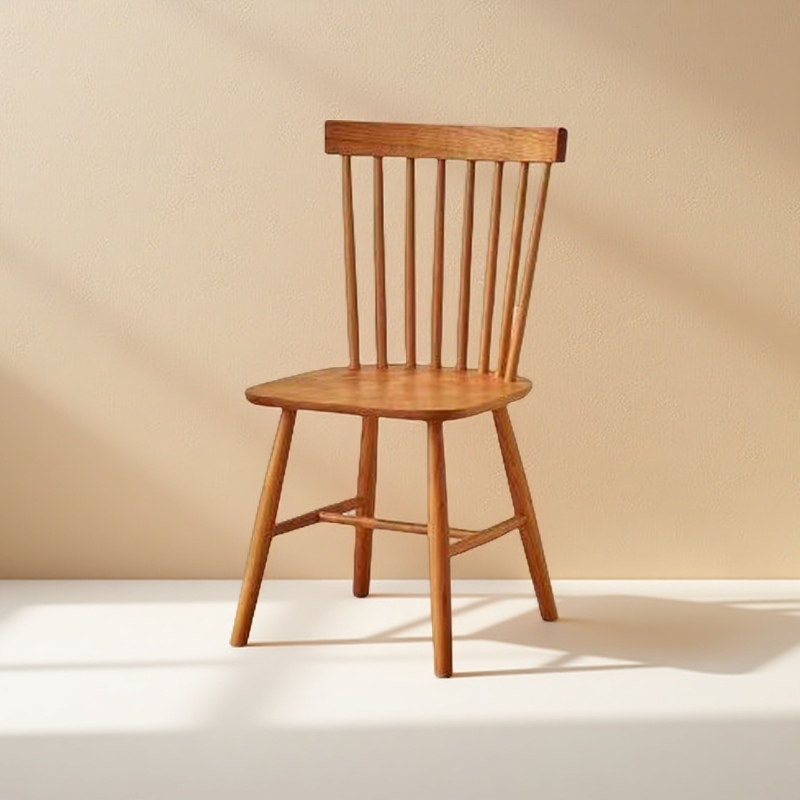 苏林鲁业温莎实木轻奢家用靠背小户型书桌家具卧室茶椅子实木原木