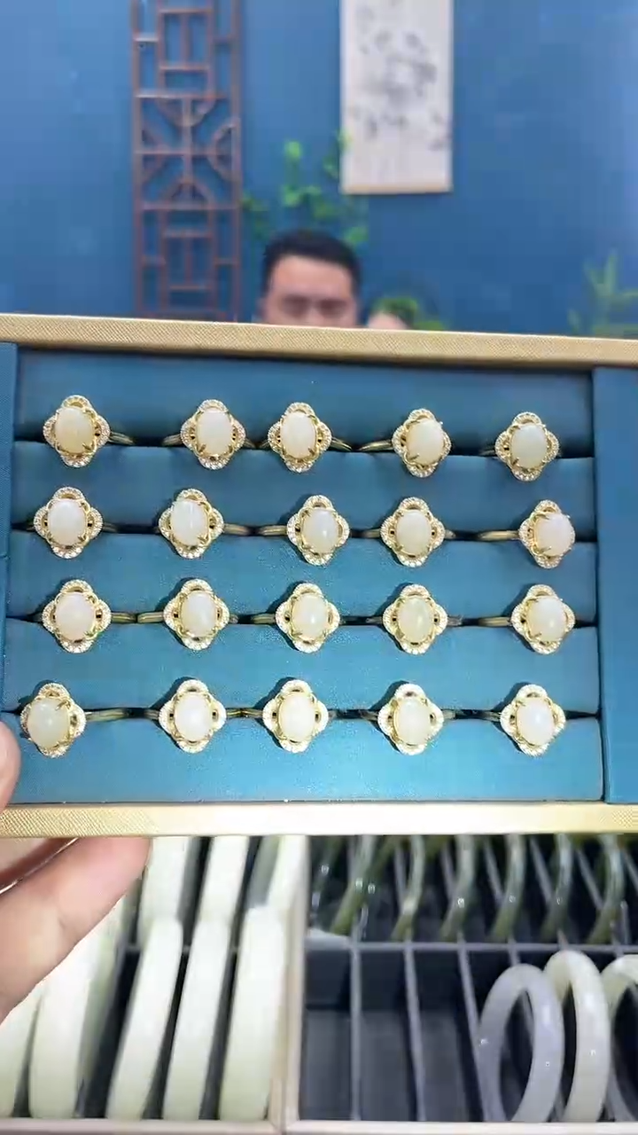 【闪购商品】和田玉戒指未镶嵌和田玉