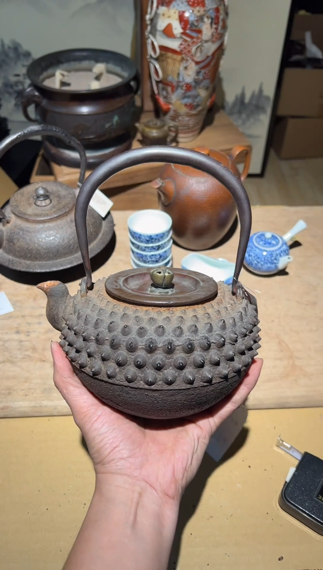 铁A4310铁壶中古周边/换过底