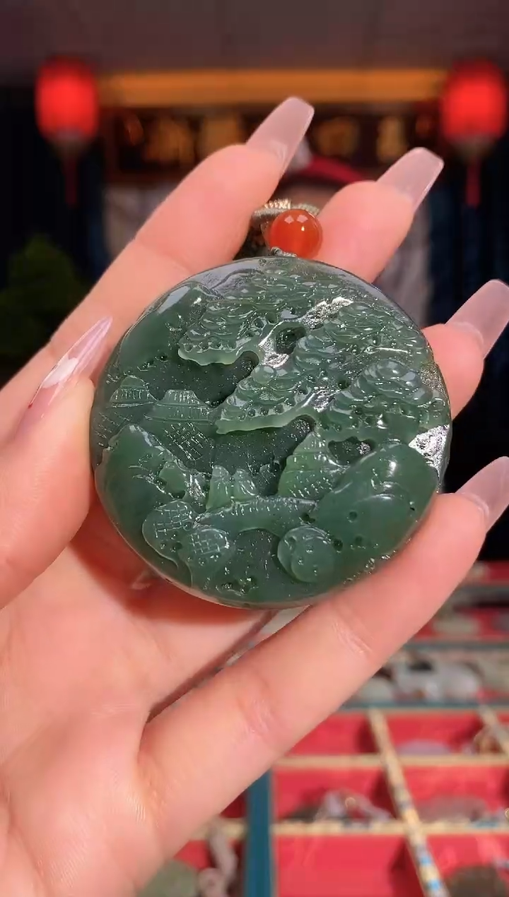 【闪购商品】和田玉颈饰未镶嵌山水