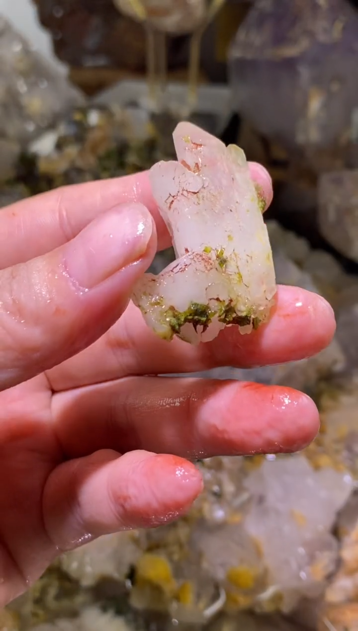 未镶嵌珠宝半成品水晶36号四川超七花园水晶