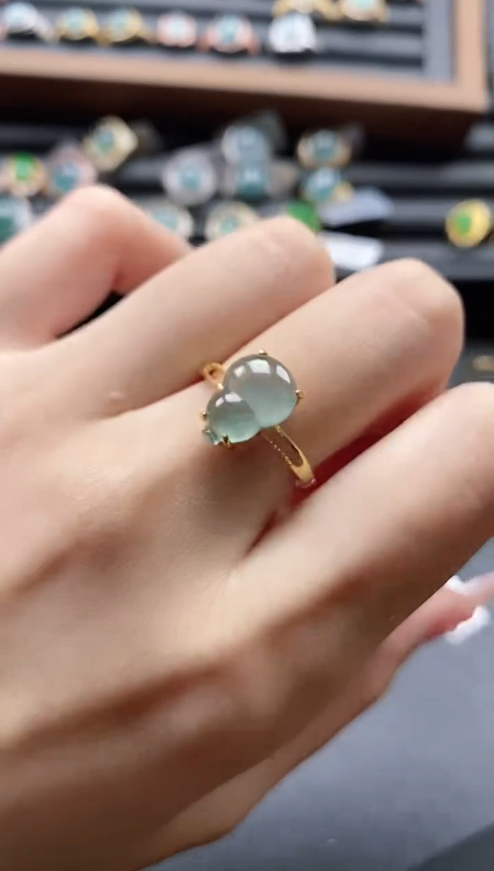 【闪购商品】翡翠戒指银S925镶嵌51151