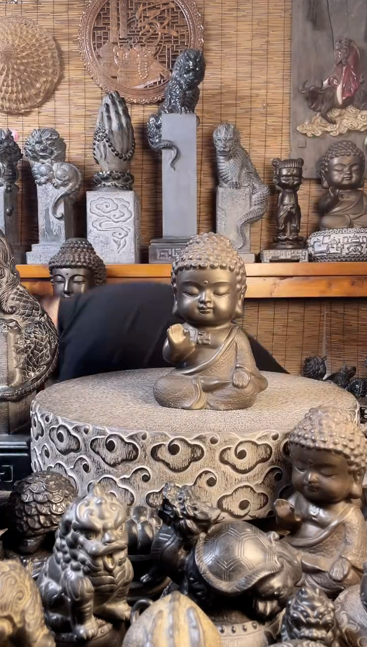 【闪购商品】30宝宝佛天然青石雕刻