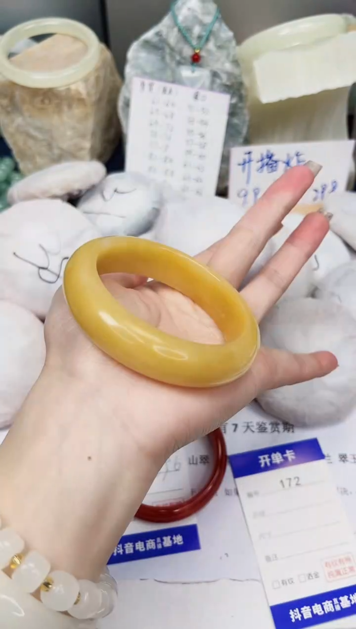 【闪购商品】石英质玉手镯未镶嵌172-财气镯-圈口59