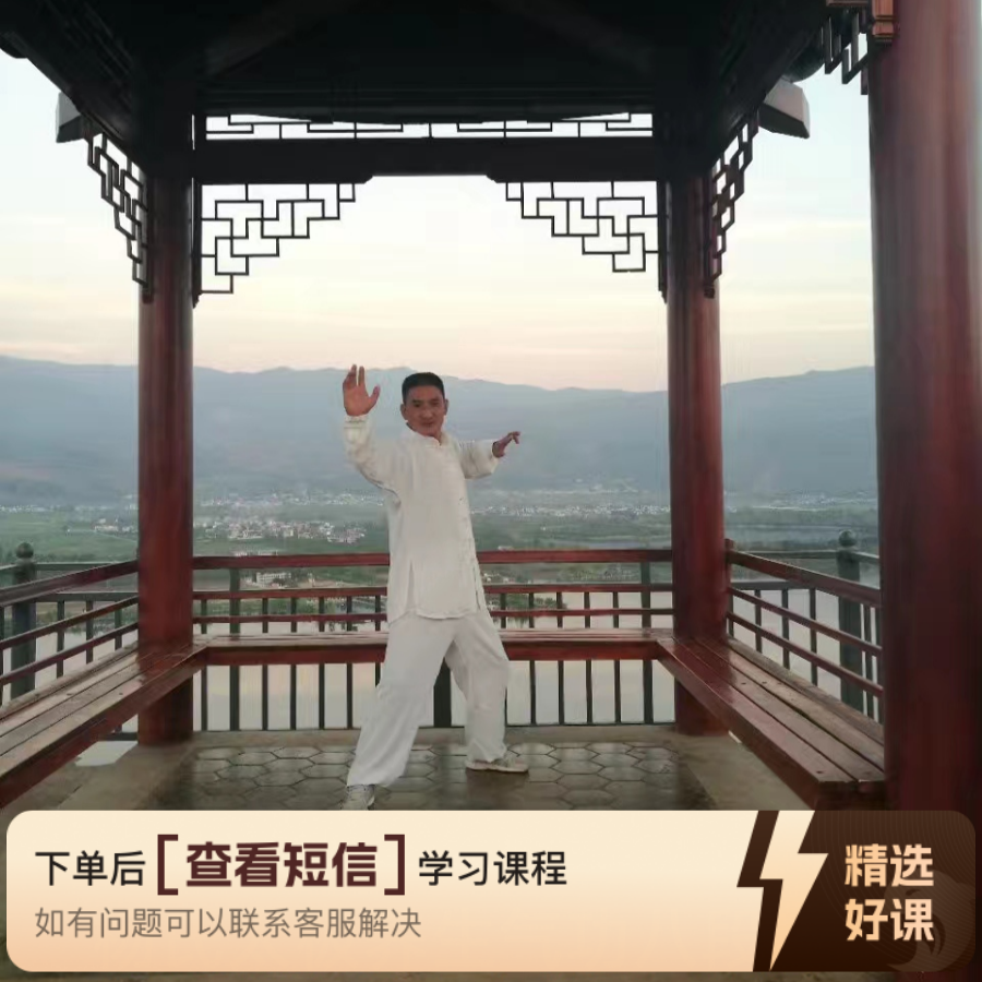 杨氏太极养生气功八段锦教学（留意短信解锁课程）