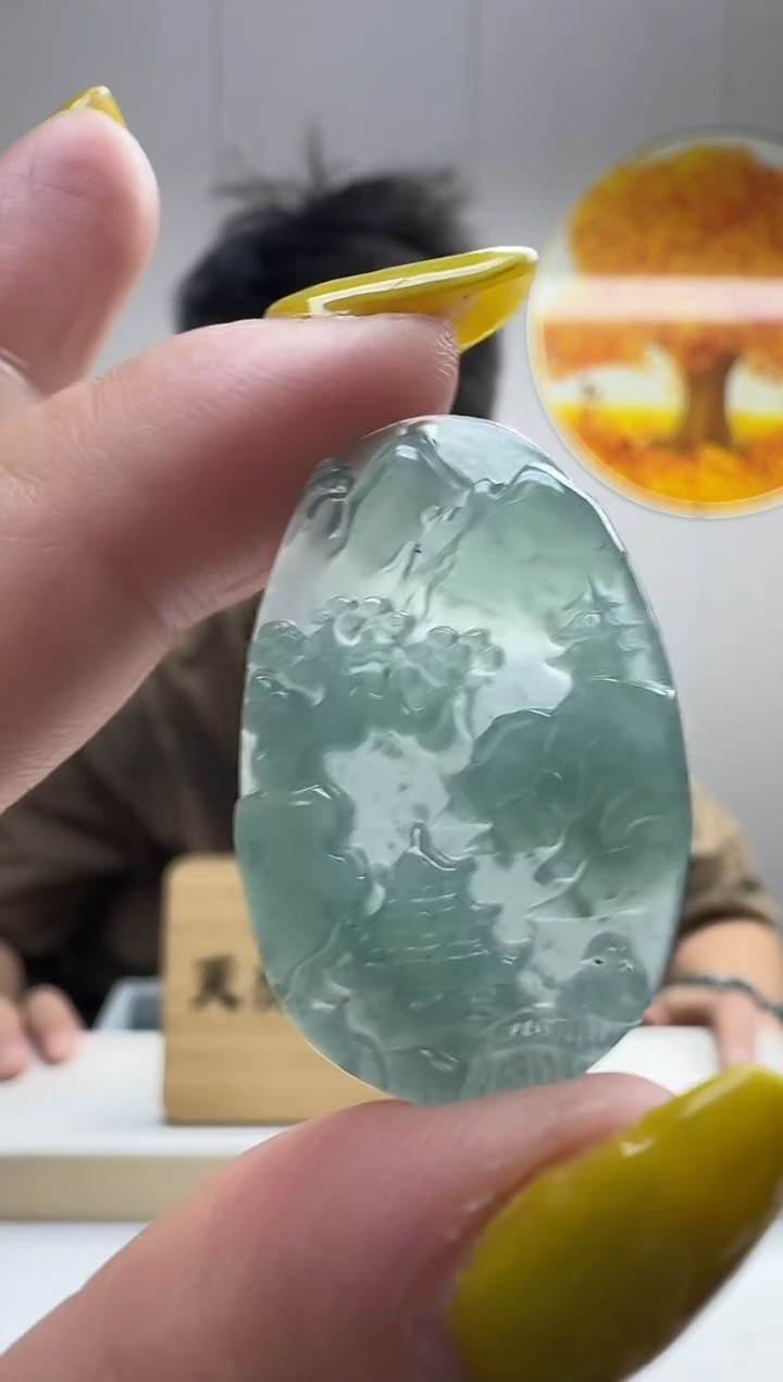 颈饰未镶嵌翡翠天然A货翡翠  多样性随机发其一       