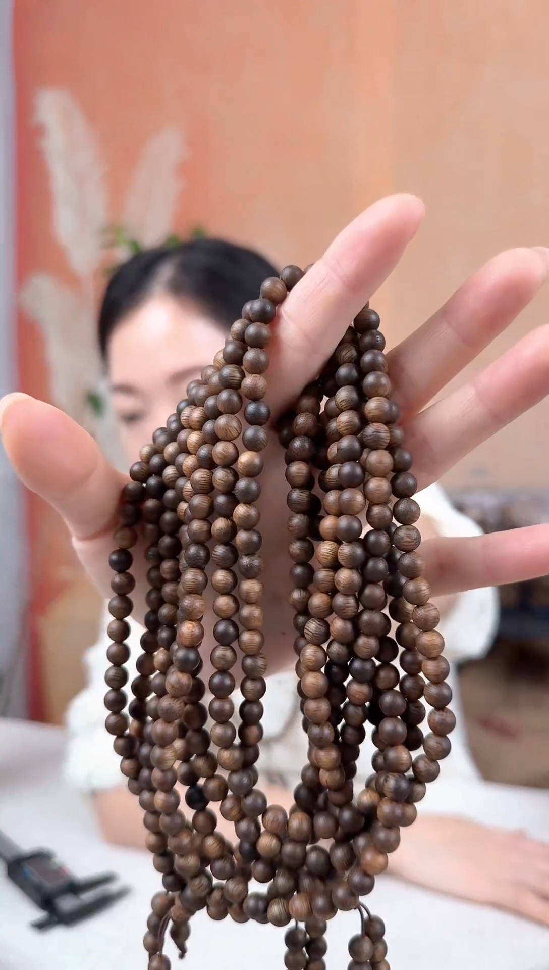 沉香沉香碎屑09沉香沉水浮圆珠多圈卡6多样性发其一