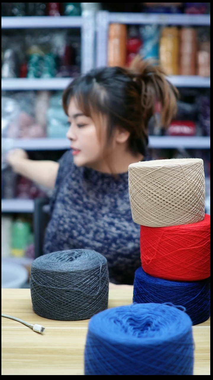 羊毛欢姐手编线D174