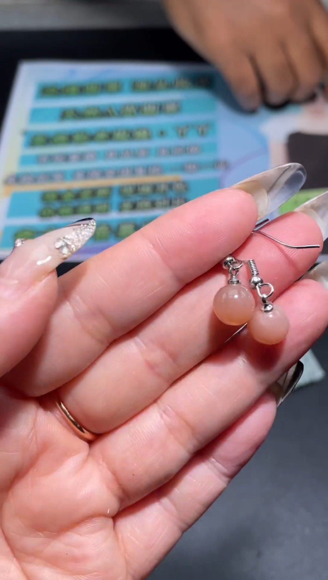 水晶耳饰未镶嵌天然A货珠宝40