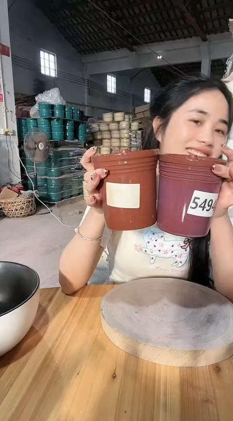 陶5494瑕疵红泥罐2个随机发不开明火