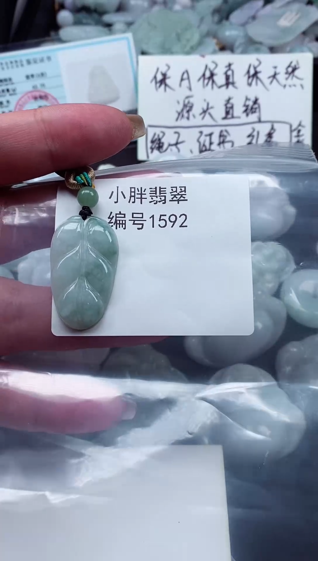 颈饰未镶嵌翡翠缅甸天然A货翡翠1592