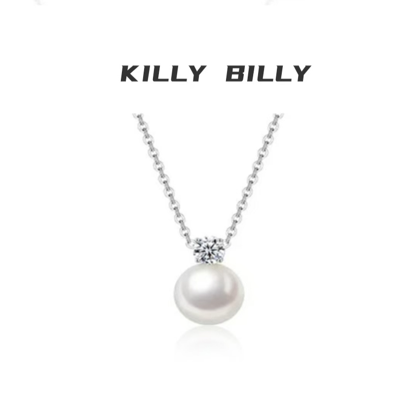 坠链均925银合成锆石 戴妃款施家珠925银气质项链