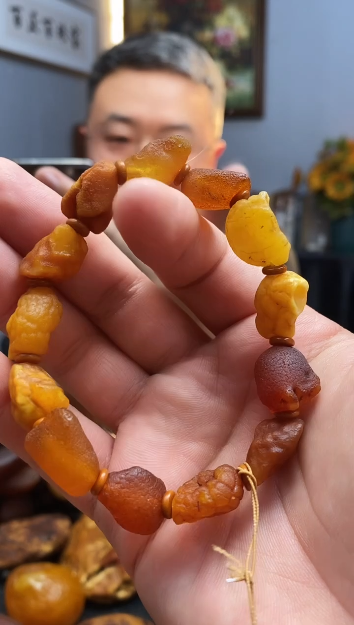 手链琥珀未镶嵌手串